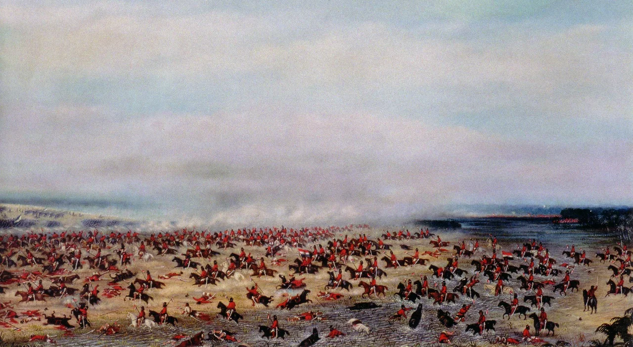 Episodio de la 2da División Buenos Aires en la batalla de Tuyutí, Mayo 24 de 1866, República del Paraguay (1876-1885)
