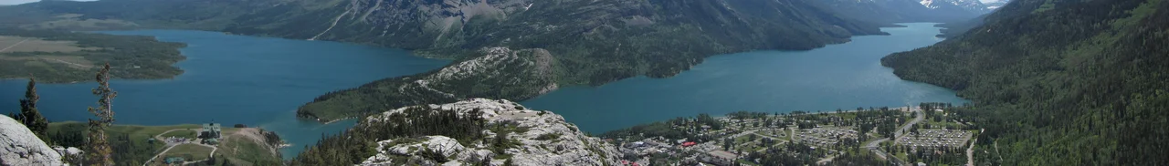 Waterton Lake and village